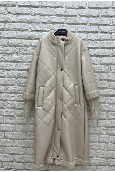 Matex Kol Detaylı Kapitone Deri Kaban