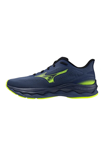 MIZUNO Wave Serene 2 Gtx Men's Running Shoes Navy Blue / Yellow