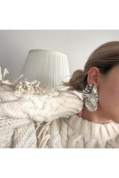 Alice İsstanbul Silver Scrunch Dangle Earrings