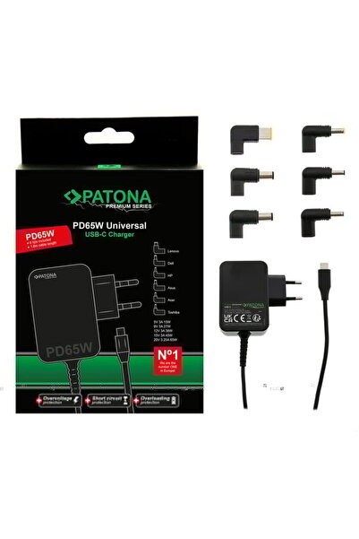 Patona Incarcator premium PD65W 5V/3A 9V/3A 12V/3A 15V/3A 20V/3.25A USB-C