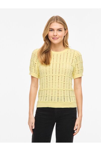 VILA Strickoberteil VISIDONA Kurzärmeliges