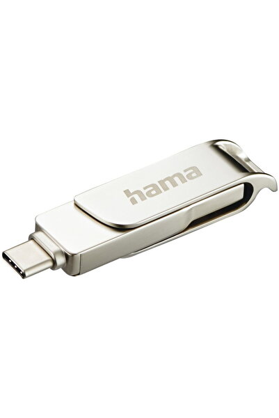 Hama "C-Rotate Pro" USB Stick USB-C 3.1/3.0 128GB 90MB/s Silver