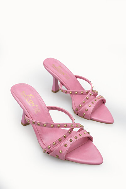 Riccon Women's Stiletto Heel U t Slipper 00121904 Pink Rustic