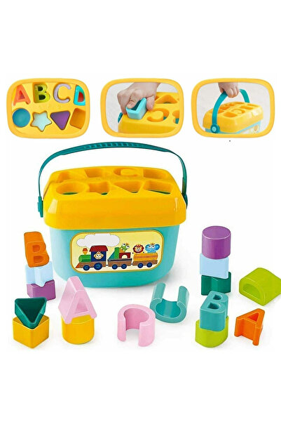 RCO Cutie sortator cu forme geometrice si litere Baby First Blocks invatare p...