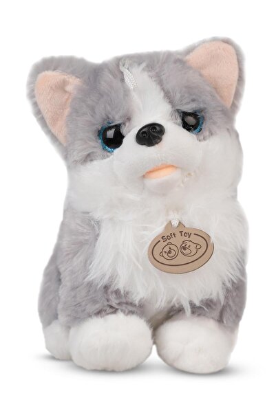 CAN OYUNCAK وبري لعبة كلب رمادي 25 سم - قياسي