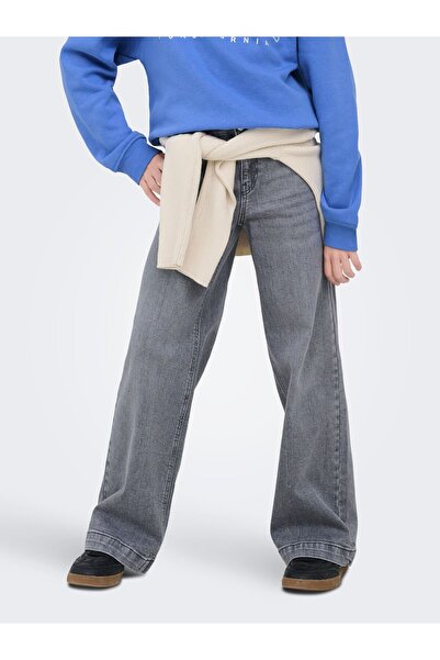 Kids Only Jeans mit weitem Bein KOGNEW Mittlere Taille Weiter Beinschnitt Jeans