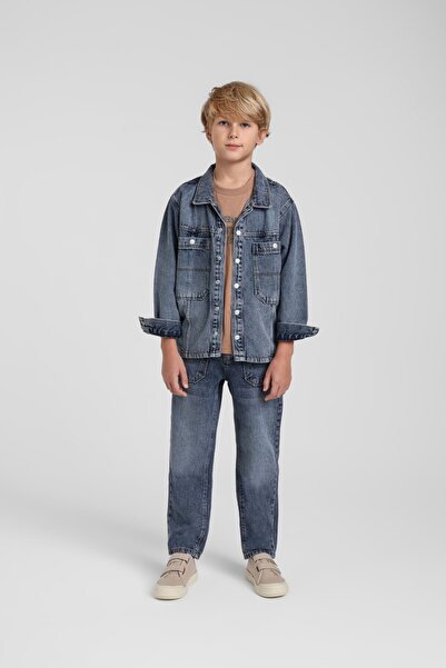 Jack Lions Men's Denim Coat 4-14 Years Blue
