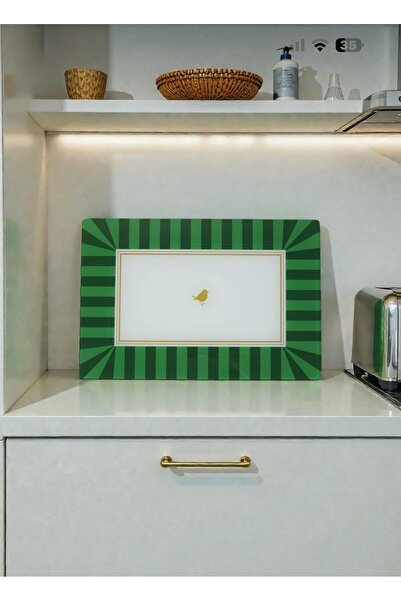 Home Tempered Glass Cutting Board 25*35 Bird Model – Anti-Scratch, Heat-Resis...