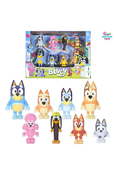 Brother Toys مجموعة من 8 شخصيات بلوي بينجو وعائلته قابلة للتجميع، مستوردة بجو...