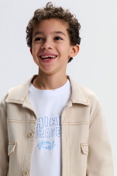 nk kids سترة بريف كريم للأعمار من 4 إلى 8 سنوات