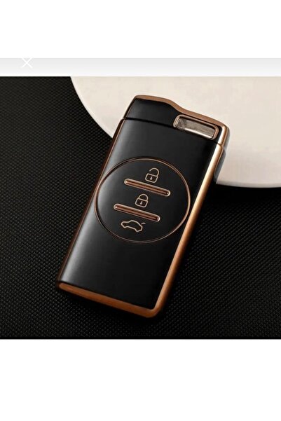 CİHAN GROUP Chery Tiggo 7 Key Protection Case Gray/Gold Please Check the Seco...