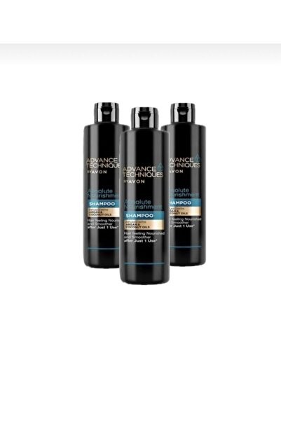AVON Set of 3 Nourishing shampoo infused with argan and coconut oils