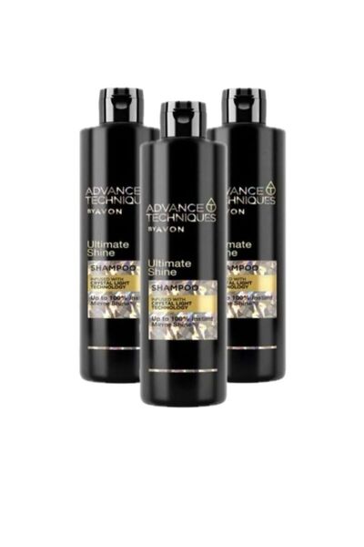 AVON Set of 3 Ultimate Shine Shampoo with Crystal Light Technology