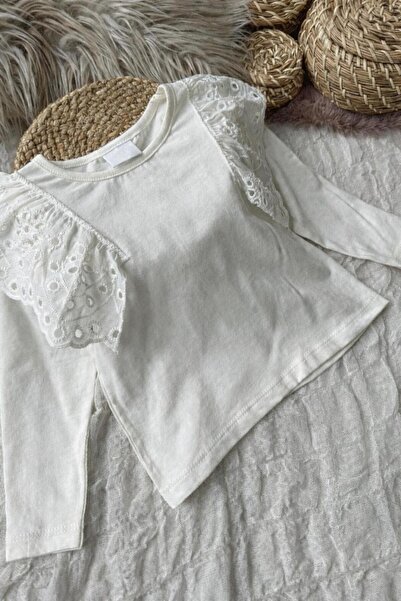 bebekstra Kız Çocuk Kolları Fırfırlı Badi