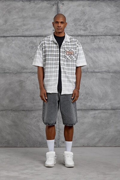 NOMARC Κρεμ ΡΙΓΕ ΜΠΛΟΥΖΑΚΙΑ ΨΗΦΙΑΚΗΣ ΕΚΤΥΠΩΣΗΣ oversized