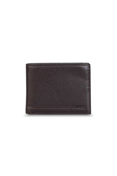 GUARD Brown Genuine Leather Coin Slot Horizontal Model Classic Men's Wallet /...
