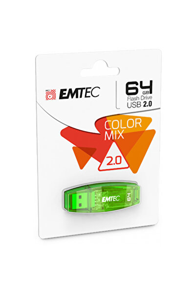 Emtec Color Mix 2.0 64GB USB Stick green, USB-A 2.0