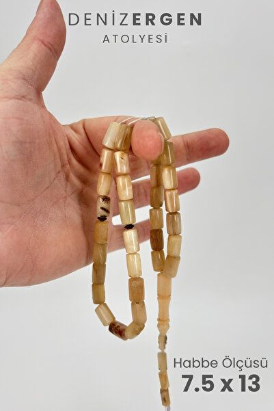 DENİZ ERGEN Sertifikalı Üst Düzey Doğal Koç Boynuzu Sistem Püsküllü Tesbih