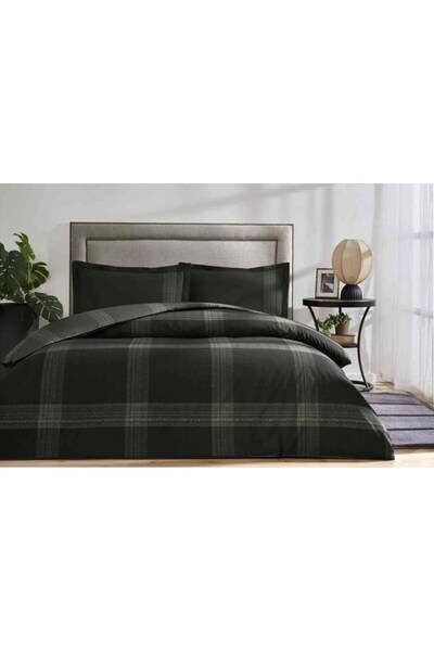 Özdilek Duvet Cover Set Ranforce Single Black Melange