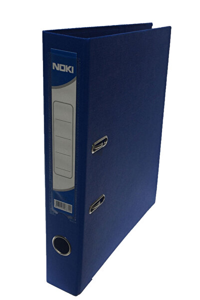 Noki Laminated Lever Arch File Int-Ext 5cm Blue
