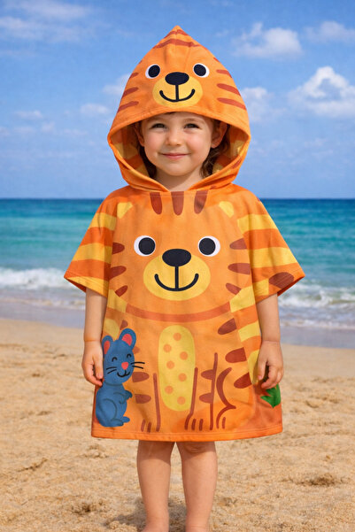 Dotamess Çocuk Panço - Deniz Havlusu - Plaj Havlusu