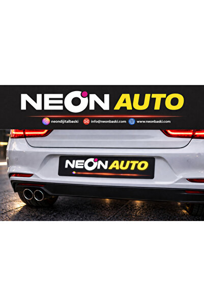 NEON Dijital Baskı Merkezi 11x52 Cm - 15 ADET - GALERİ PLAKA KAPATICI - ARAÇ ...
