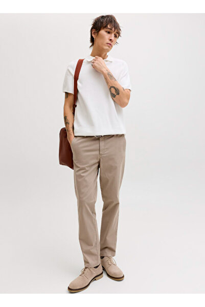 Jack & Jones Orta Bel Regular Fit Bej Erkek Chino Pantolon 12292970 JPSTOLLIE...