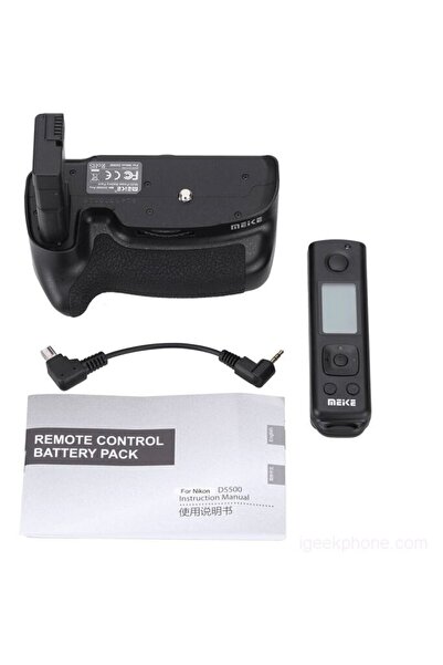 Meike Grip MK-D5500 PRO cu telecomanda wireless pentru Nikon D5500