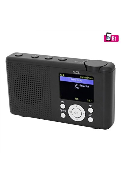 Sal Portable internet radio LCD screen Bluetooth battery