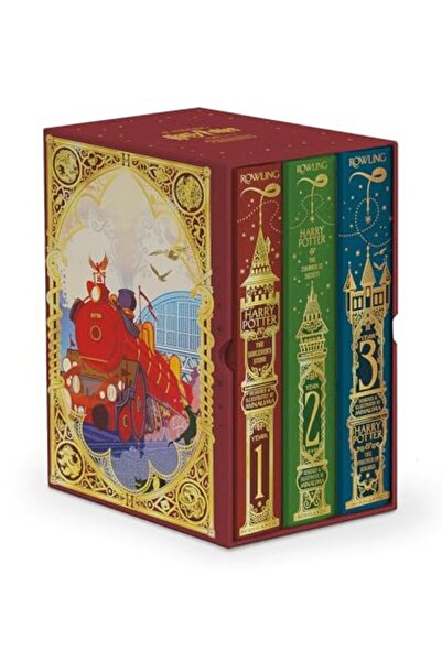 Scholastic Us مجموعة كتب هاري بوتر من 1 إلى 3 (إصدارات ميناليما)