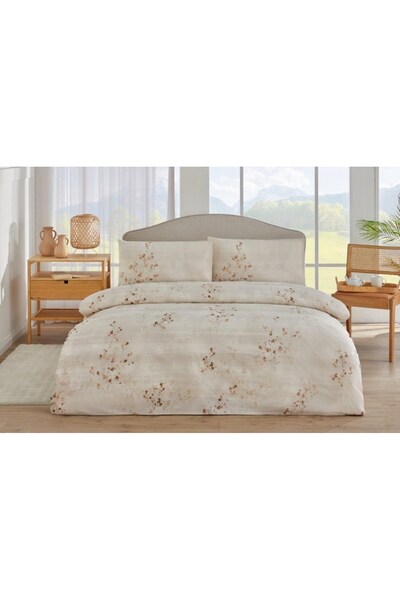 Özdilek Duvet Cover Set Nev Single Beige Solidago