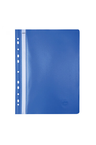 Noki Plastic File With Clip And Multi Holes Blue