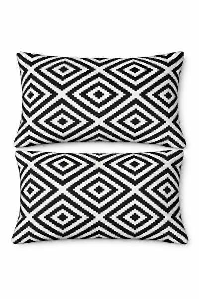 SADEN HOME Set of 2 Patterned Cotton Pillowcases 50X70 cm