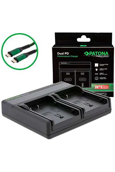 Patona Incarcator premium Dual PD Performance pentru Pentax D-LI90, inclusiv ...