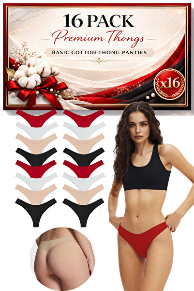 Yohannes Club Women'S, Cotton Pack Basic Thong String Panties, Mix, Colorful ...