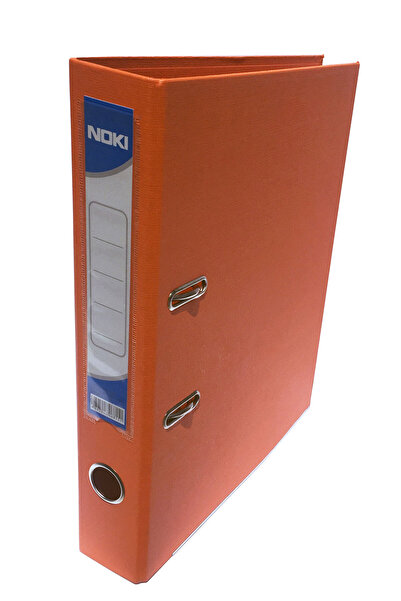 Noki Laminated Lever Arch File Int-Ext 5cm Orange