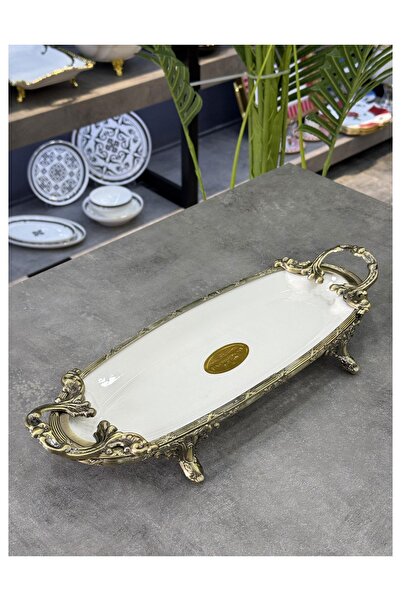 Doğudeko Oval Antique Porcelain Presentation Plate