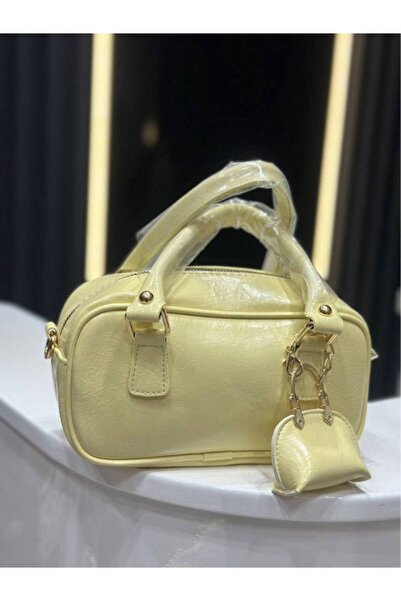 Çanta Trend Patent Leather Women's Hand Shoulder Bag with Bag Accessories