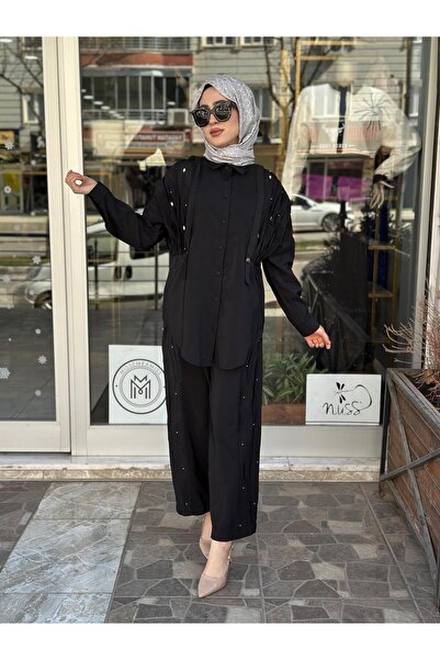 Ceremony KRAŞ VE TAŞ İŞLEMELİ SAFARİ PANTOLONLU TAKIM