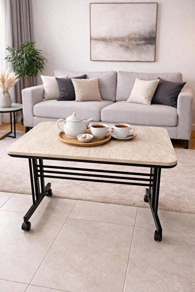 UZMHOME VALVE YEMEK MASASI TEKERLEKLİ PRATİK MASA(60x90)