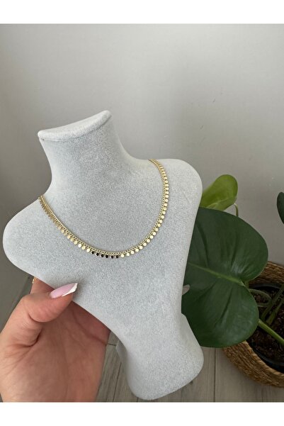 XUPİNGG 14 K GOLD RENK PULLU KOLYE 45 cm