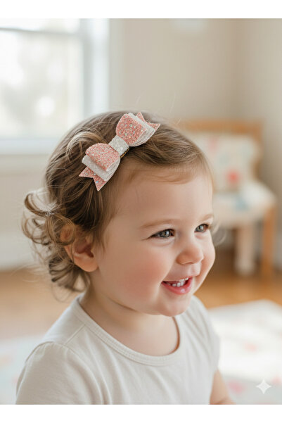 TrendCraft Glitter Payet Pullu Fiyonklu 2’li Klips Toka