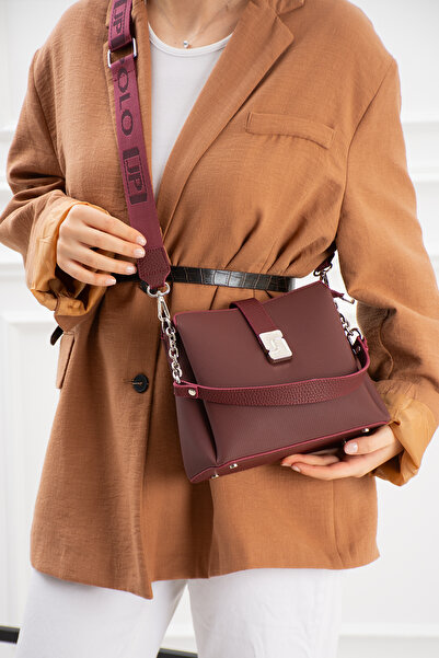 Just Polo Original 4-Compartment Double Strap Women's Bag Shoulder Bag Medium...