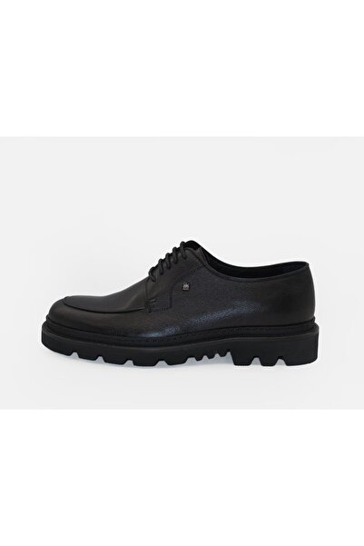 UniqCrafter 1050-10 Men's Leather Shoes Black