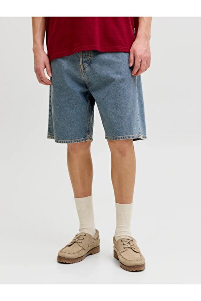 Jack & Jones Men's high-waisted denim shorts, Regular fit, Blue