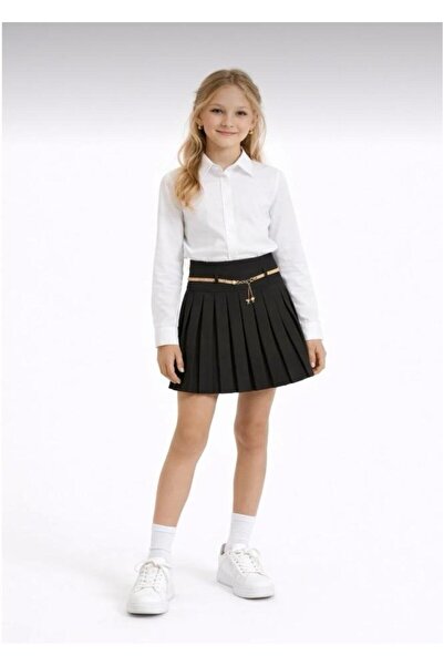 BLACK SWALLOW Κοριτσίστικο Σετ Με πιέτες τεμαχίων με μακρυμάνικο πουκάμισο κα...