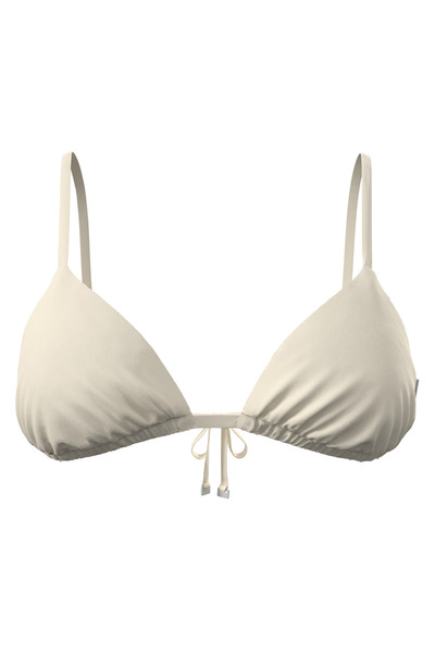 Calvin Klein Kadın Antik Beyaz Üçgen Bikini Üstü