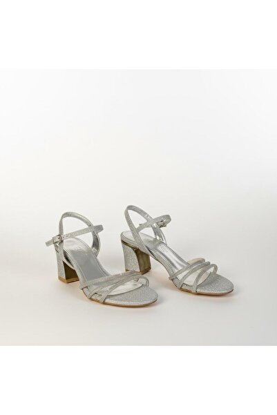 KS KADİR SARAÇ Stylish Women's Evening Dress Shoes with Short Stone-Embellish...