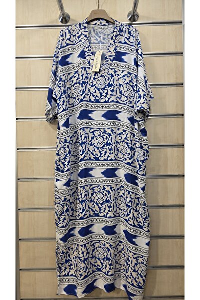 Park Moda Viscose Long Dress V-Neck