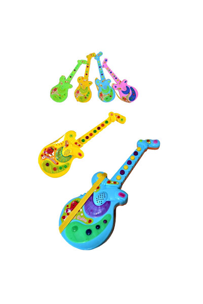 Shoplandu Oyuncak Gitar- Müzikli Gitar - Eğitici Oyuncak - Sesli Işıklı Gitar...